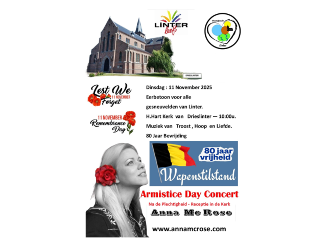 Affiche herdenkingsviering 11 november 2025