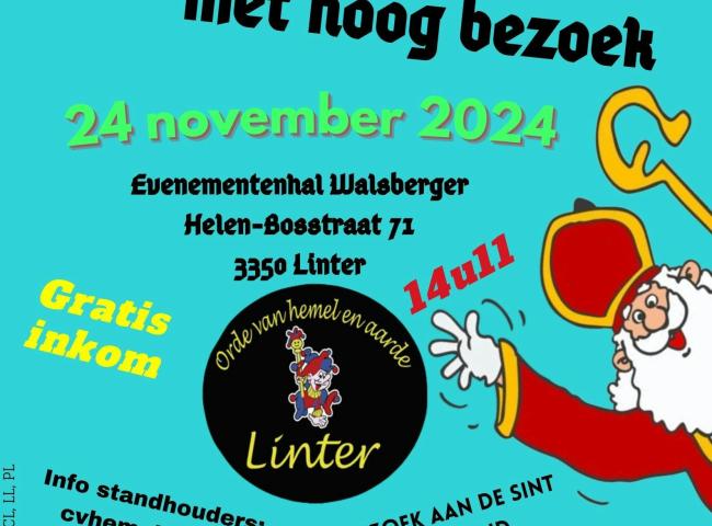 Geschenkenmarkt met bezoek van de Sint © VZW orde van hemel en aarde- Linter