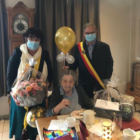 Honderdjarige in WZC Sorgvliet