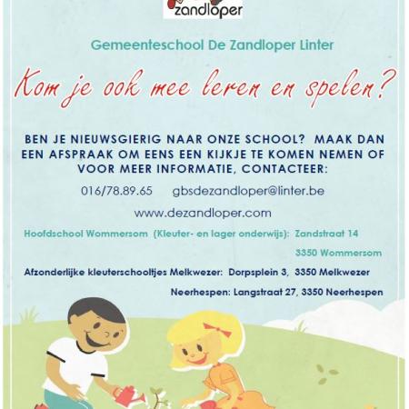 Welkom in onze gemeenteschool De Zandloper