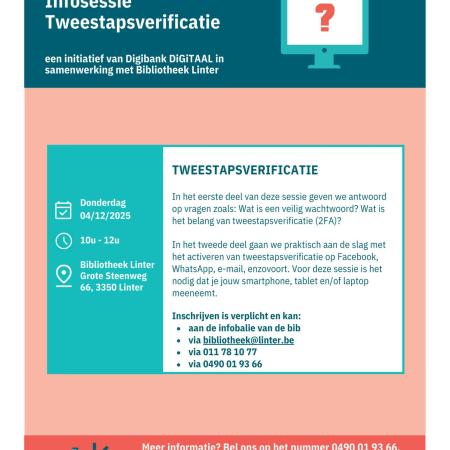 Infosessie Tweestapsverificatie - VOLZET © (c) Digibank DiGiTAAL