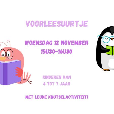 Voorleesuurtje in de bib! © (c) Canva Voorleesuurtje in de bib! © (c) Canva