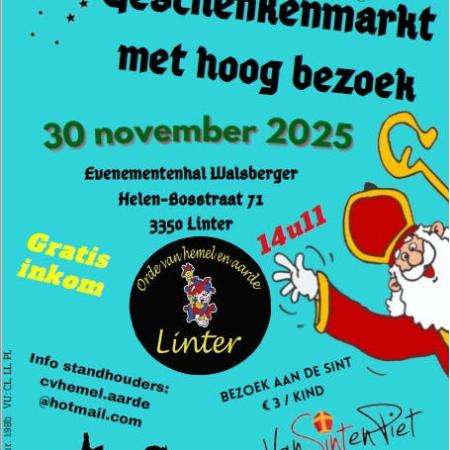 Geschenkenmarkt met bezoek van de Sint © © VZW orde van hemel en aarde